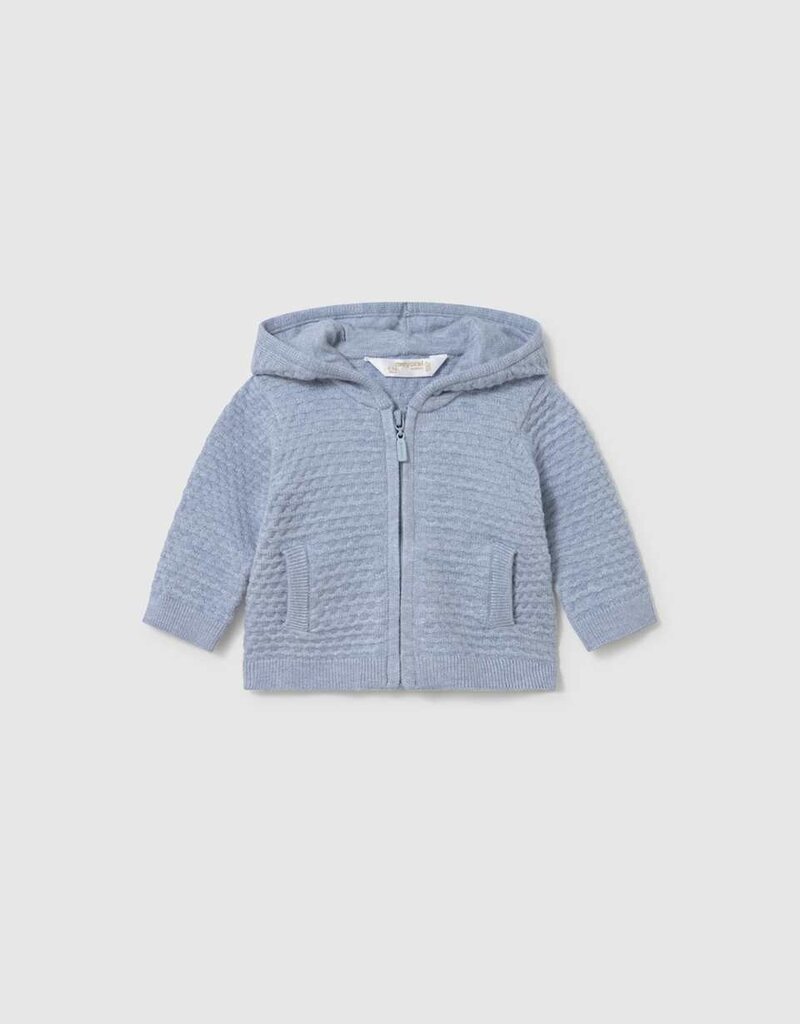 Mayoral 3 piece Knit Hoodie Pant Set Sky
