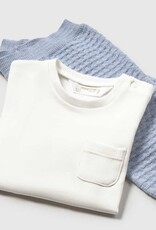 Mayoral 3 piece Knit Hoodie Pant Set Sky