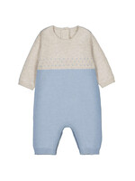 Mayoral Tricot Knit Romper Sky
