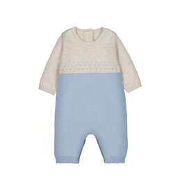 Mayoral Tricot Knit Romper Sky