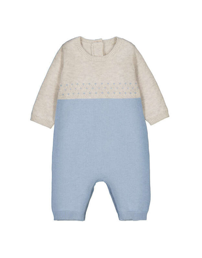 Mayoral Tricot Knit Romper Sky