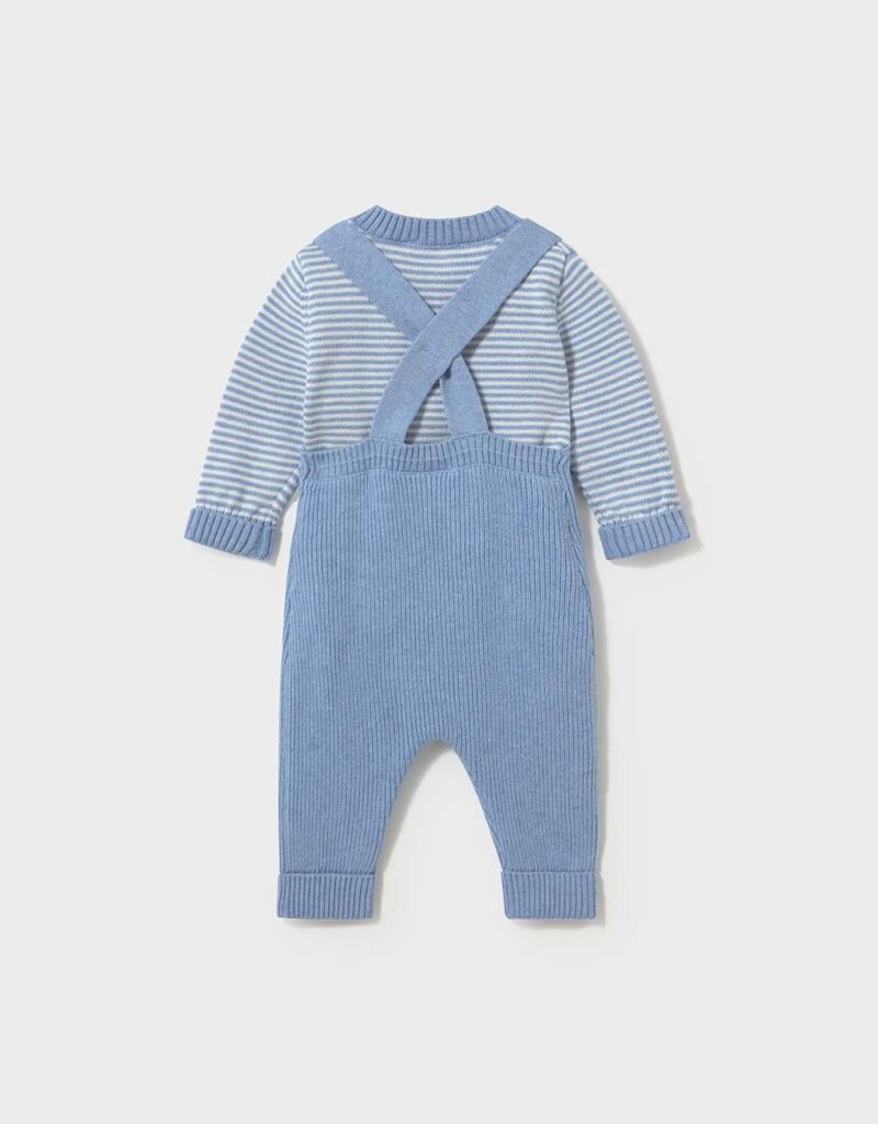 Mayoral Knit Overall Sweater Set