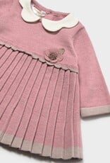 Mayoral Pink Pleated Knit Dress