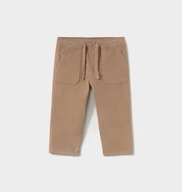 Mayoral Micro-cord Lined Pants Tan