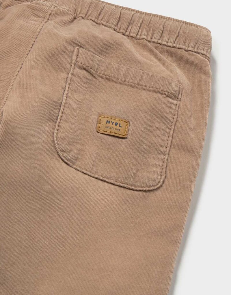 Mayoral Micro-cord Lined Pants Tan