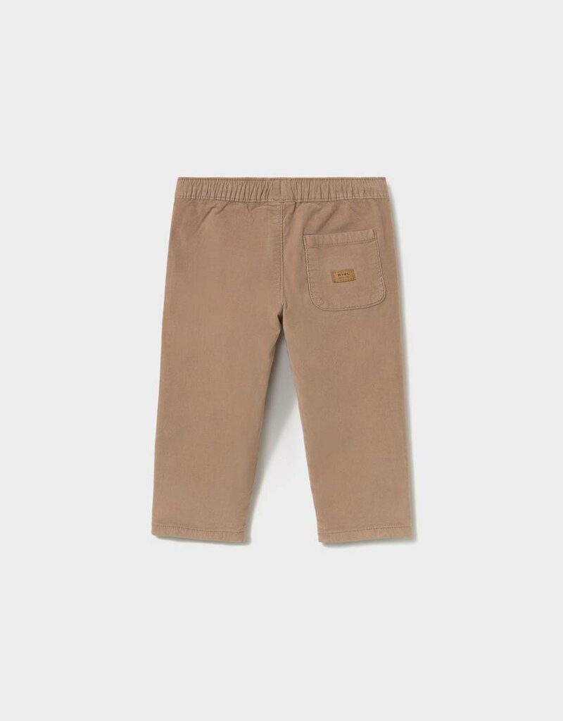 Mayoral Micro-cord Lined Pants Tan