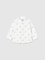 Mayoral L/S Jacquard Shirt Puppy Print