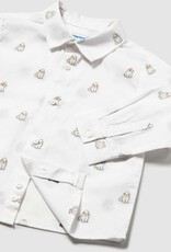 Mayoral L/S Jacquard Shirt Puppy Print