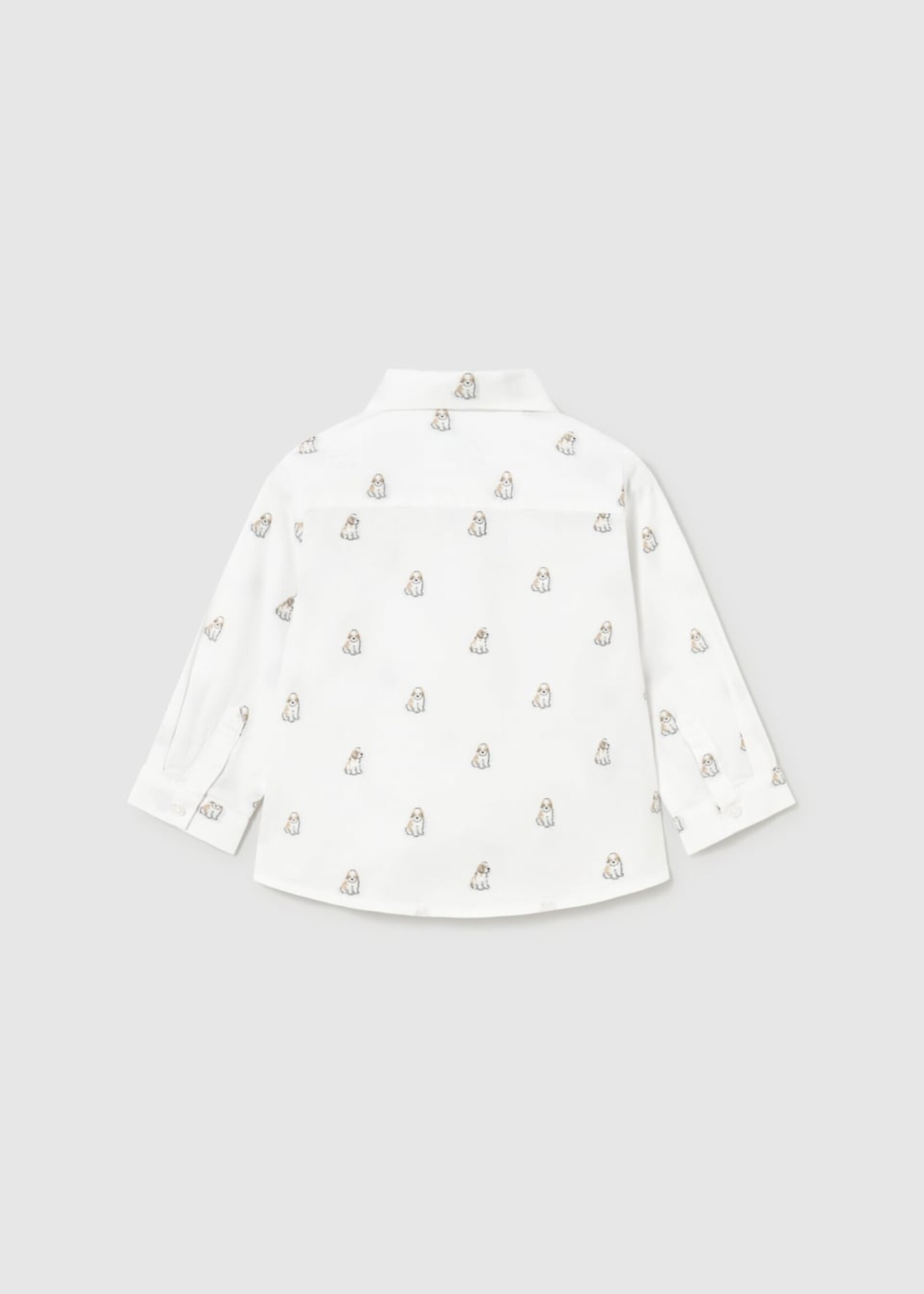 Mayoral L/S Jacquard Shirt Puppy Print