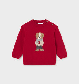 Mayoral Character Intarsia Sweater Red