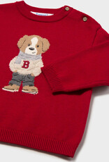 Mayoral Character Intarsia Sweater Red