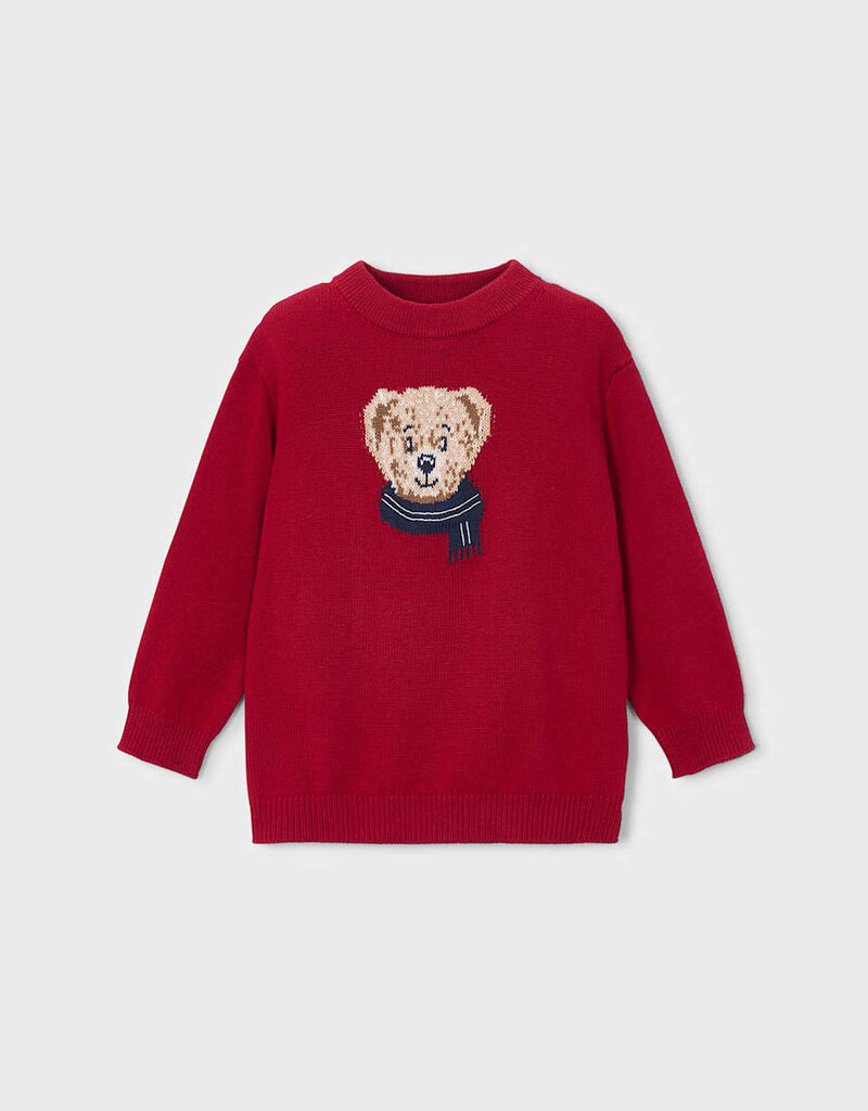 Mayoral Boys Red Sweater w/Bear