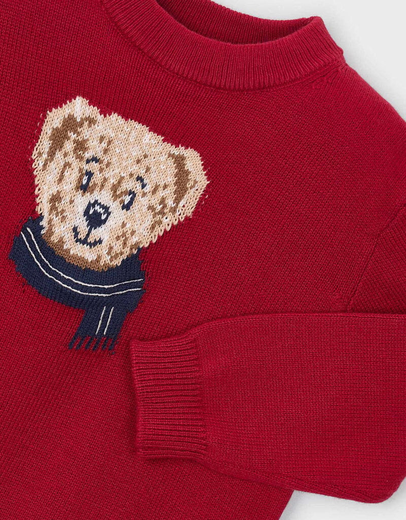 Mayoral Boys Red Sweater w/Bear