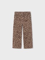 Mayoral Leopard Print Twill Pants