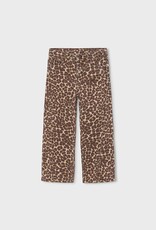 Mayoral Leopard Print Twill Pants