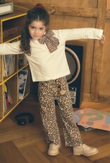 Mayoral Leopard Print Twill Pants