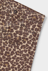 Mayoral Leopard Print Twill Pants