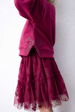 Mayoral Tulle Skirt Set Raspberry