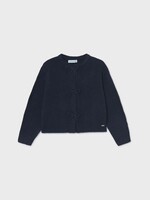 Mayoral Navy Cardigan w/Bow Buttons