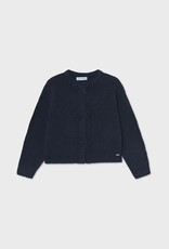 Mayoral Navy Cardigan w/Bow Buttons