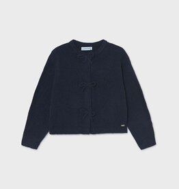 Mayoral Navy Cardigan w/Bow Buttons