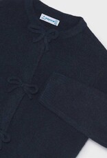 Mayoral Navy Cardigan w/Bow Buttons