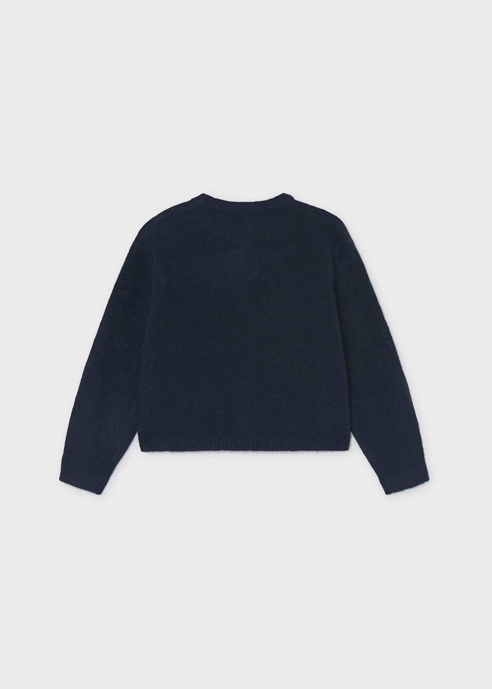 Mayoral Navy Cardigan w/Bow Buttons