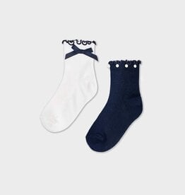 Mayoral 2 Pack Sock Set Navy/Cream