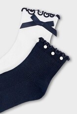 Mayoral 2 Pack Sock Set Navy/Cream