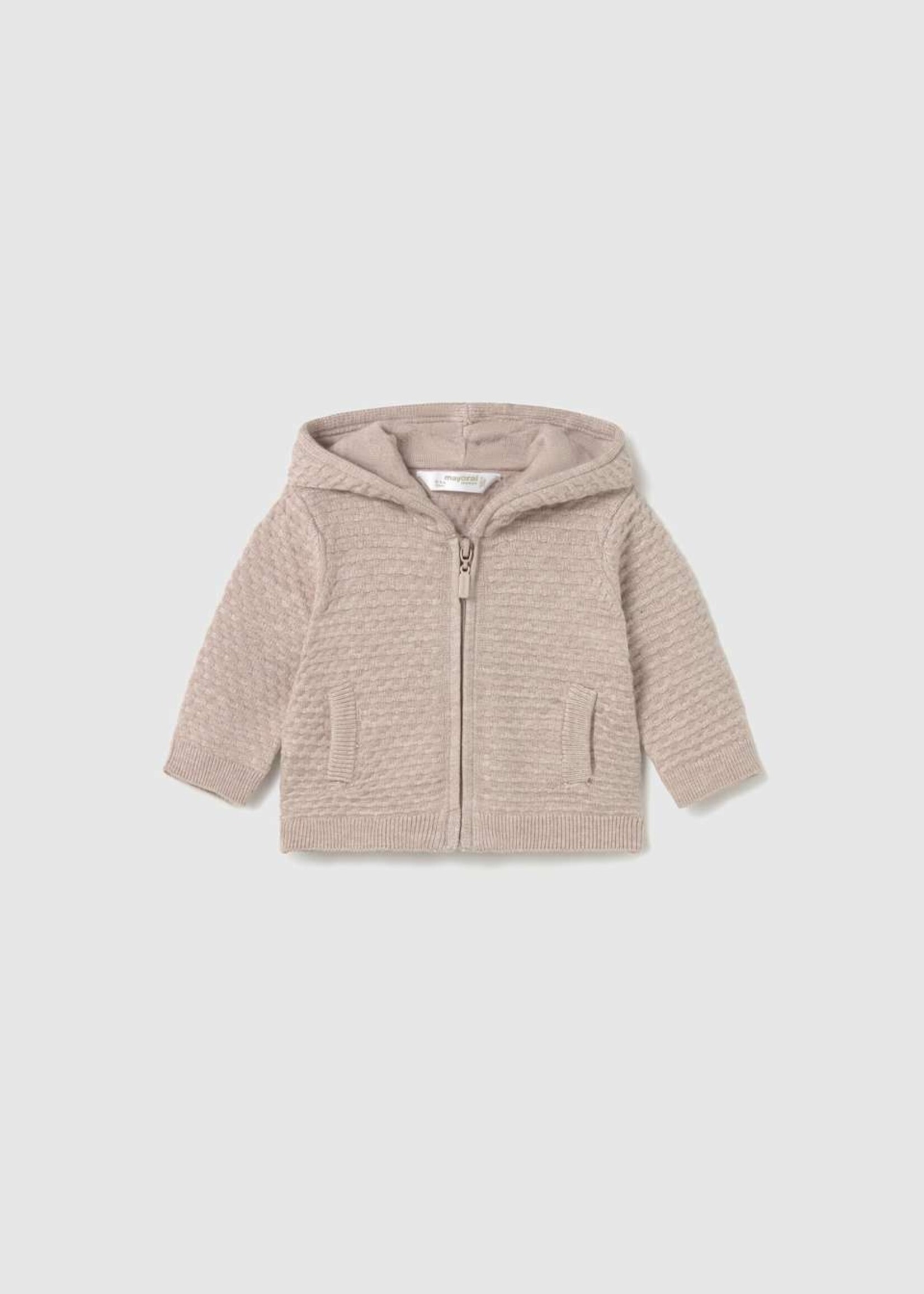 Mayoral 3 piece Knit Hoodie Pant Set Mocha