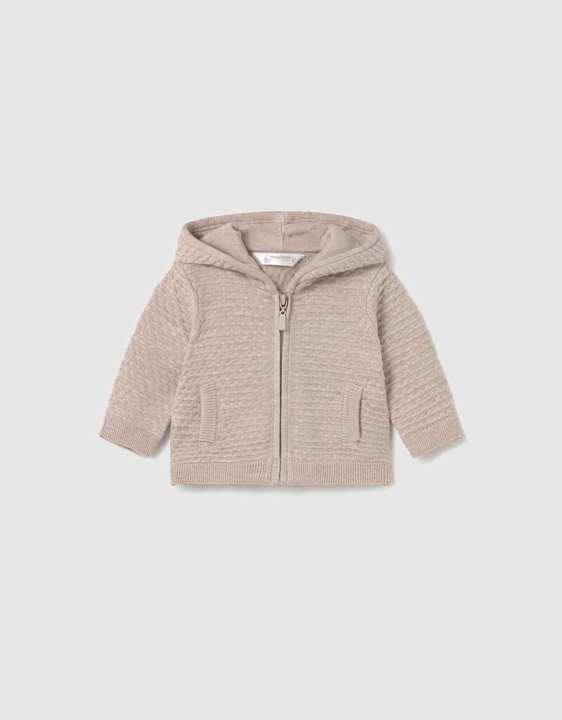 Mayoral 3 piece Knit Hoodie Pant Set Mocha