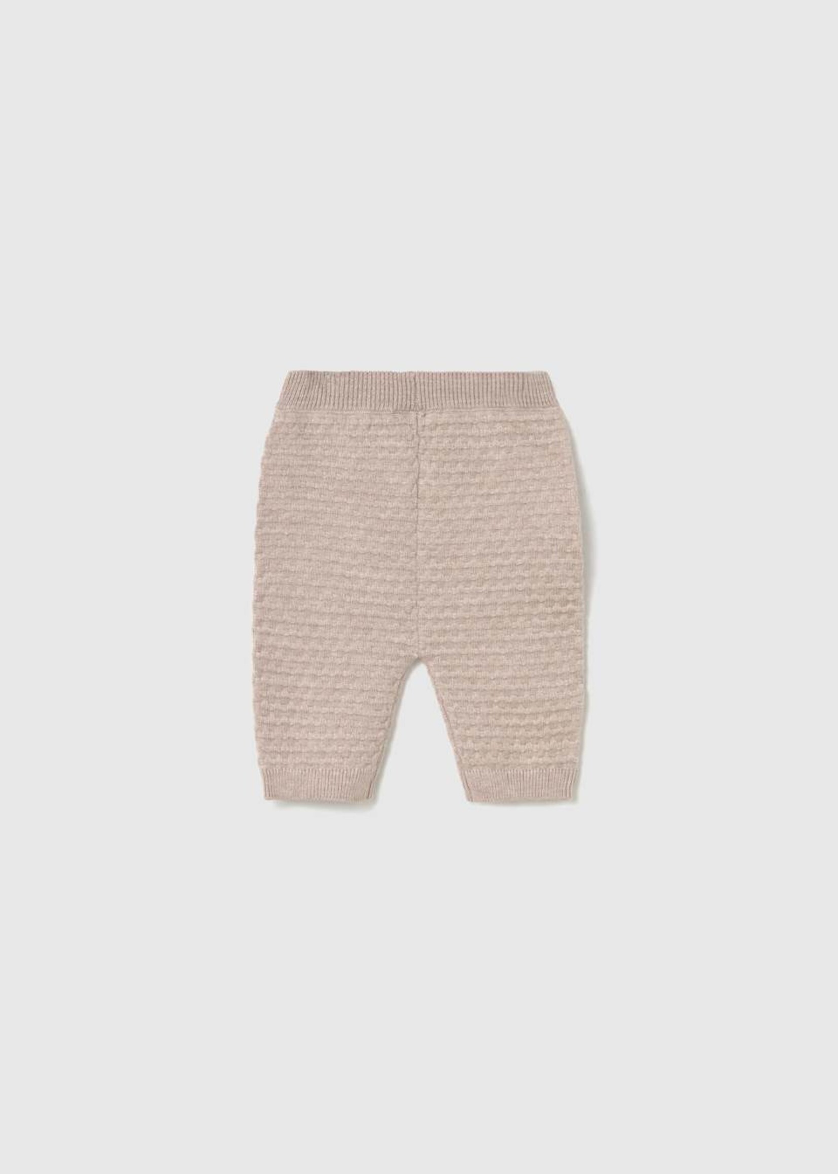 Mayoral 3 piece Knit Hoodie Pant Set Mocha