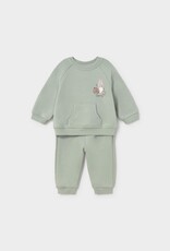 Mayoral Pullover Pant Set Pastel Green