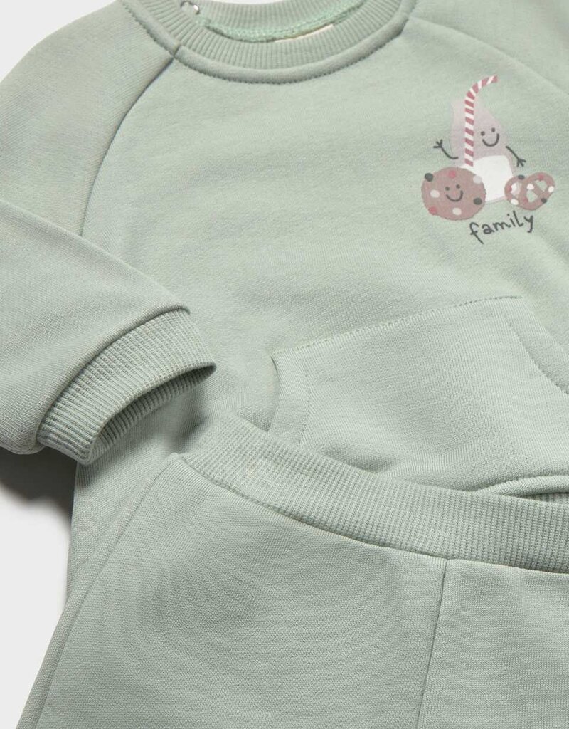 Mayoral Pullover Pant Set Pastel Green
