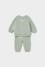 Mayoral Pullover Pant Set Pastel Green