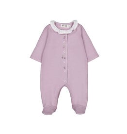 Mayoral Mauve Ruffled Collar Footie