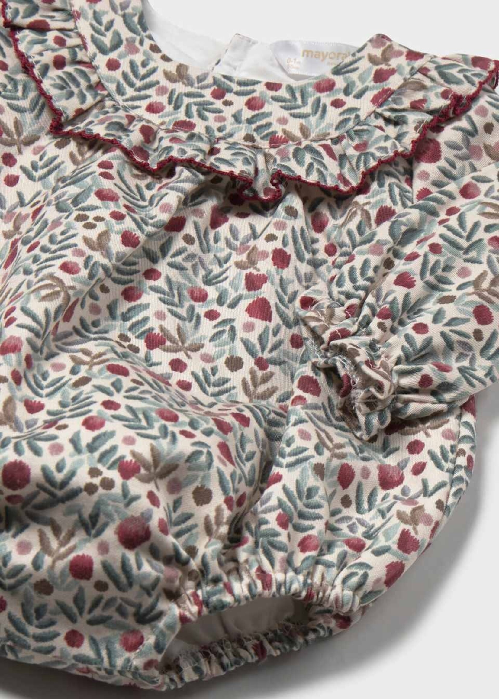 Mayoral Mauve Print Bubble w/Tight Set