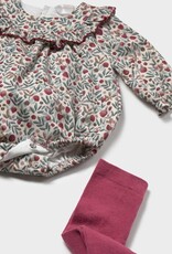 Mayoral Mauve Print Bubble w/Tight Set