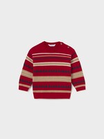Mayoral Block Sweater Red
