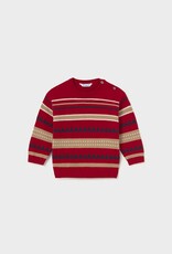Mayoral Block Sweater Red