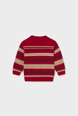 Mayoral Block Sweater Red