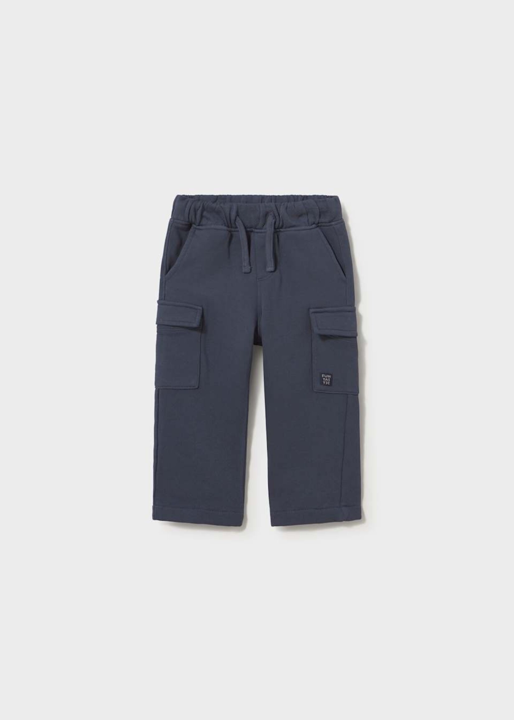 Mayoral Knit Cargo Pants Blue