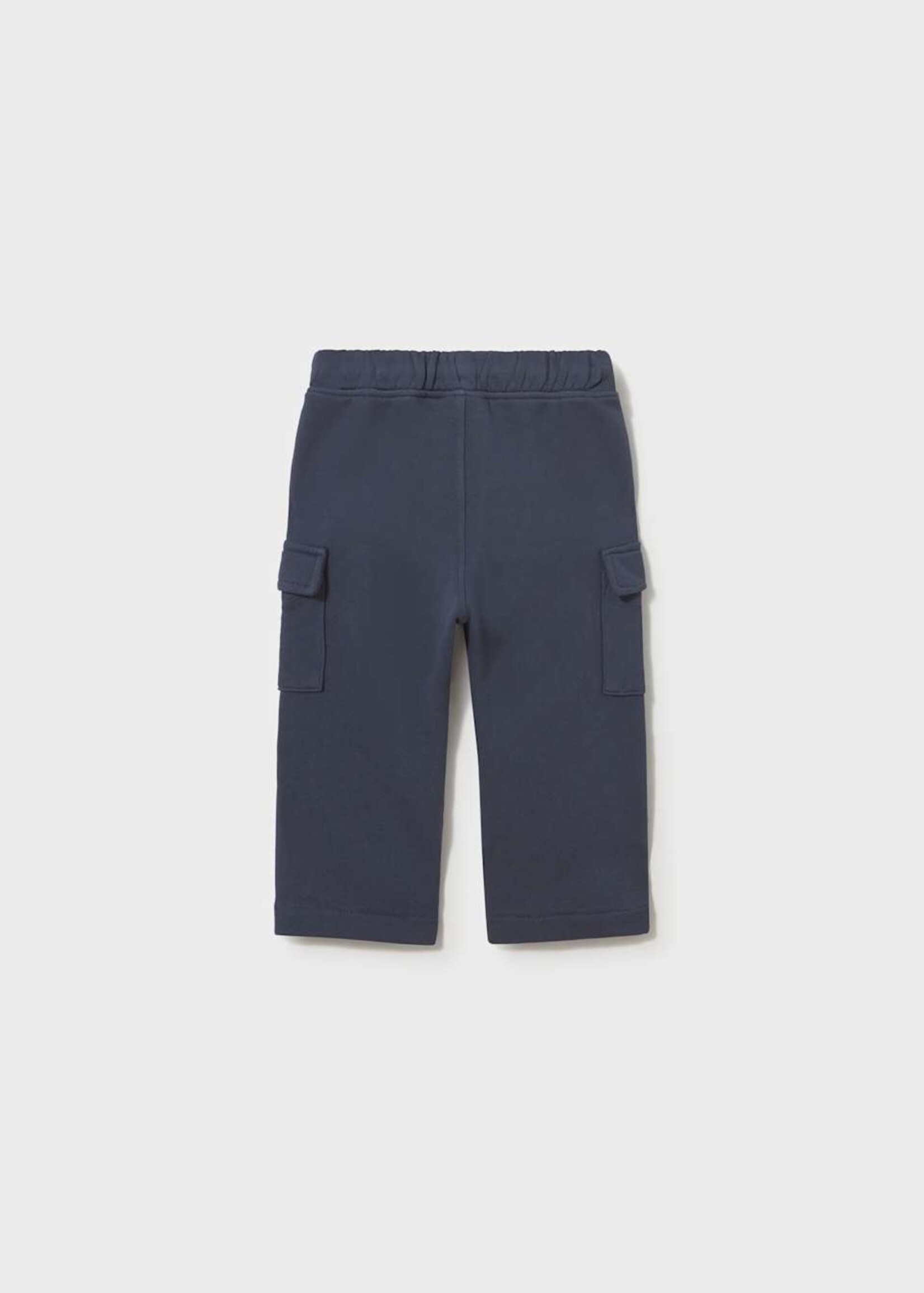 Mayoral Knit Cargo Pants Blue