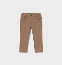 Mayoral Girls Fleece Tan Pants