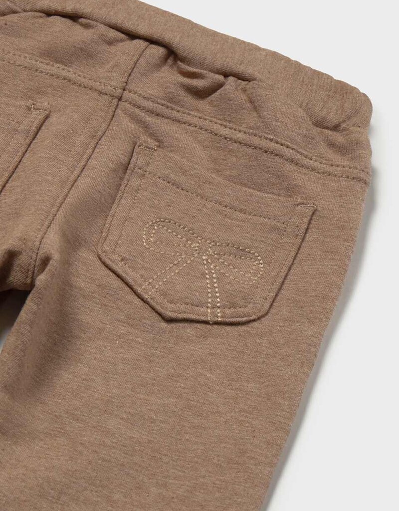 Mayoral Girls Fleece Tan Pants