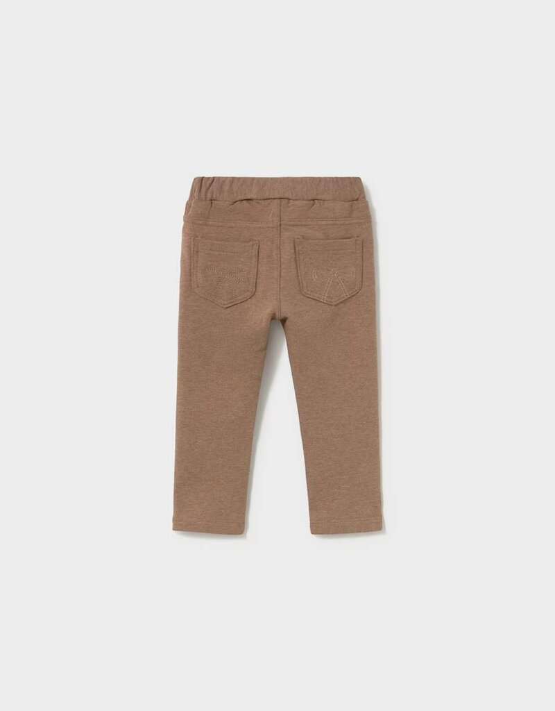 Mayoral Girls Fleece Tan Pants