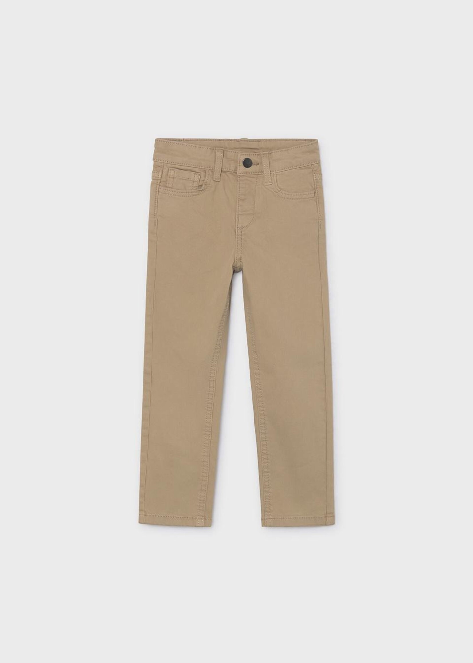 Mayoral Boys 5 Pocket Slim Fit Basic Pant Tan