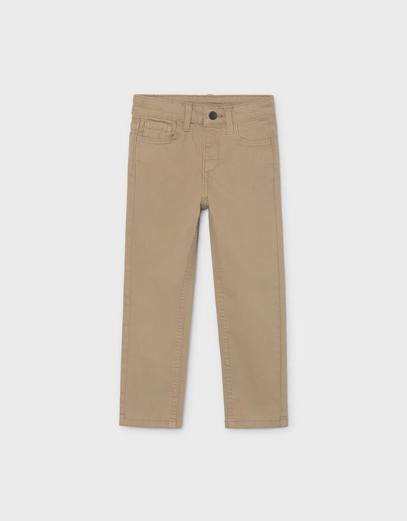 Mayoral Boys 5 Pocket Slim Fit Basic Pant Tan