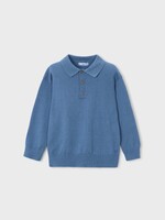 Mayoral L/S Knit Polo Glacial