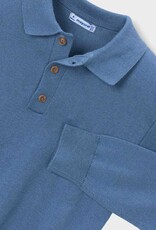 Mayoral L/S Knit Polo Glacial